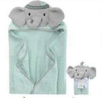 HB Unisex Baby Cotton Animal Face Hooded Towel TB6514A