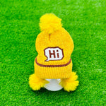 Yellow Winter Warm "Hi" Wool Cap CP5005D