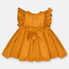 JF Mustard Frock with 2 hairbands FD6016