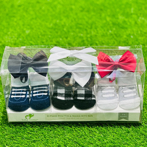 BF 6 Piece Bow Tie & Socks Gift Set SK3011A