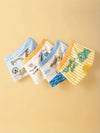 4pcs Children's Boxer Briefs Boys Cute Cartoon Dinosaur Car Pattern Print Bottoming Underwear Soft Comfy Breathable Kids Shorts For All Seasons US6113B