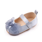 Silver Infant Baby Girls' Soft Sole Anti-Slip and Breathable Princess Shoes SH7109A