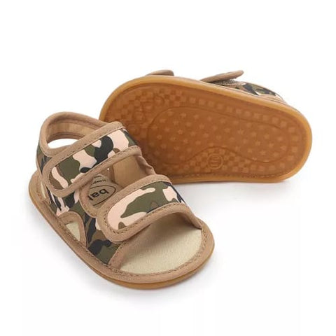 Coffee Color Camouflage Summer Cool Sandals SDL7534E