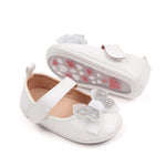 White Baby Girl Princess Shoes with Shiny Diamond SH7106C