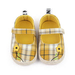 Yellow Check Shoes SH7057B