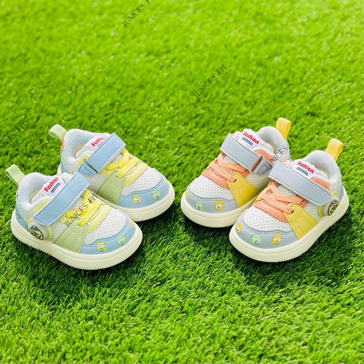 Sky Blue with Yellow Laces Shoes SH7039A