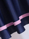 Girls Preppy Swimsuit 1-piece Quick-drying Short Sleeve Sporty Swimsuit With Slip Shorts SWM6158