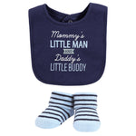 HB 5 Pieces Bibs & Socks Set, Newest Family Member BB2019E