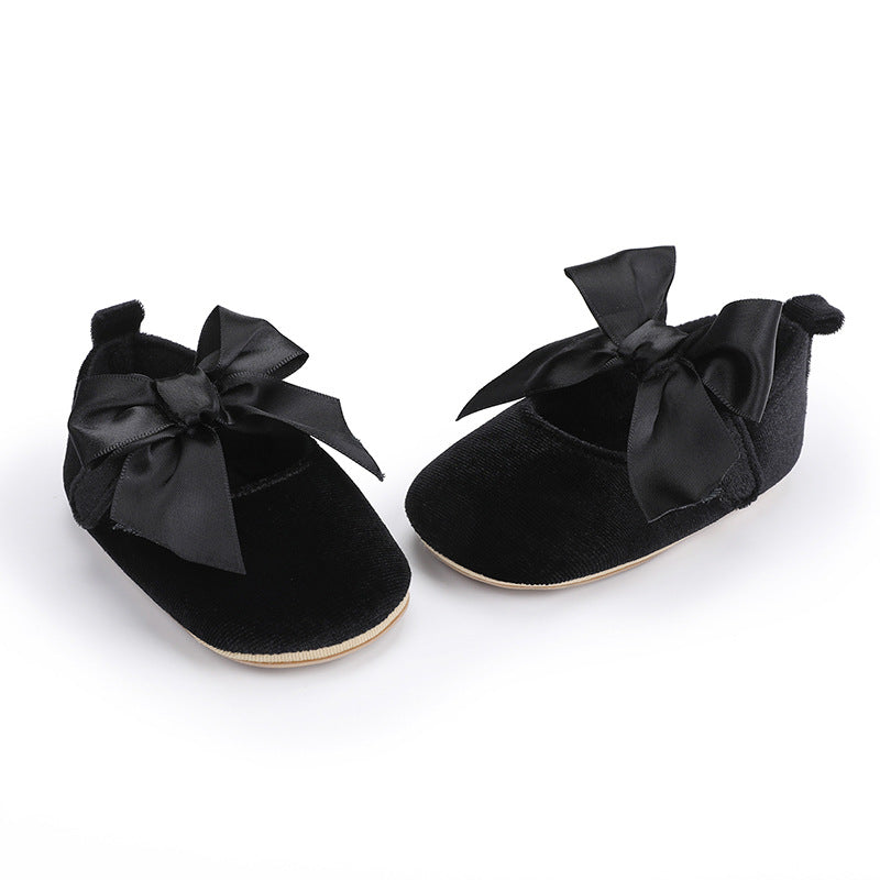 Black Fashionable Baby Girl's Shoes SH7142A