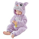 Purple Winter Baby Rompers Animal Jumpsuit  Body Suit BS6029