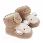 Brown Cute Panda Animal Style Baby Fleece Warm Shoes SH7130A