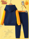 Tom and Jerry Design Baby Hoodie & Trouser Set - Soft Fleece Stuff, Machine Washable - Perfect for Winter, Perfect for Outdoor TS6419B