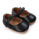 Baby Girls Black Classic Bowknot Shoes SH7099A