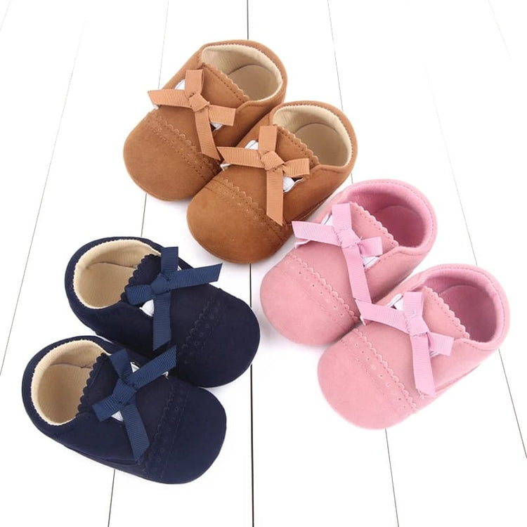 Blue Ribbon Tie Soft Sole Booties BTS9008A