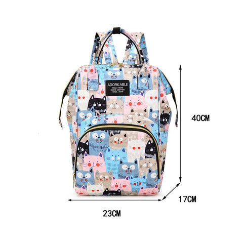 Multi-Color Cute Backpack Diaper Travel Bag BG5525A