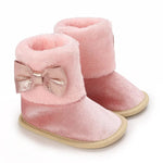 Pink Baby Girls High-top Warm Winter Shoes SH7126D