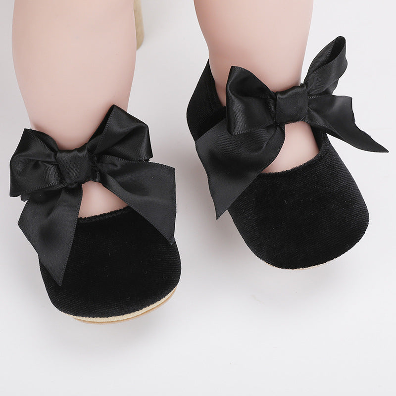 Black Fashionable Baby Girl's Shoes SH7142A