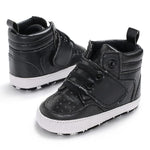 Black Baby Fashion High Booties BTS9108B