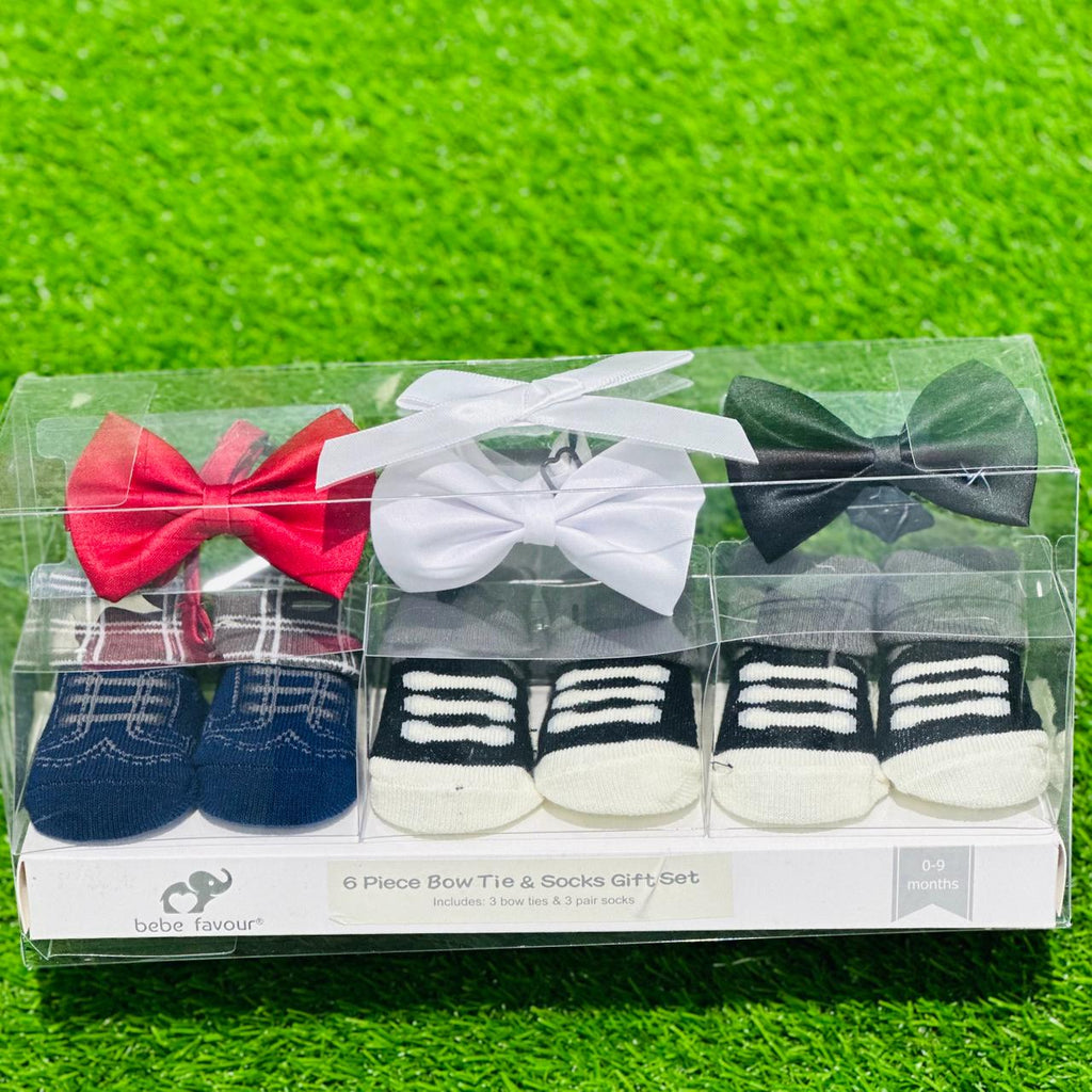 BF 6 Piece Bow Tie & Socks Gift Set SK3011B