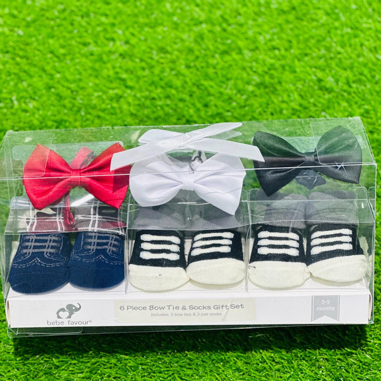 BF 6 Piece Bow Tie & Socks Gift SetSK3011B