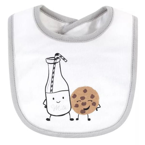 HB 5 Pieces Bibs & Socks Set, Milk and Cookies BB2019A