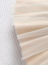 Baby Girls Fashion Casual Mesh Lapel Neck Sleeveless Mesh Dress FD6107H