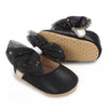 Black Bow Booties BTS9117D
