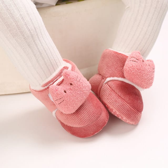 Pink Fashion Cotton Baby Warm Shoes SH7132F