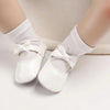 White Baby Princess Soft Sole Booties BTS9114D