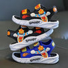 Summer Black New Fashionable Boys' Breathable Open-Toe Sandals, Lightweight and Comfortable, Anti-slip Sandals Suitable for Indoor, Outdoor, Beach, Four Seasons Sandals SDL7552A