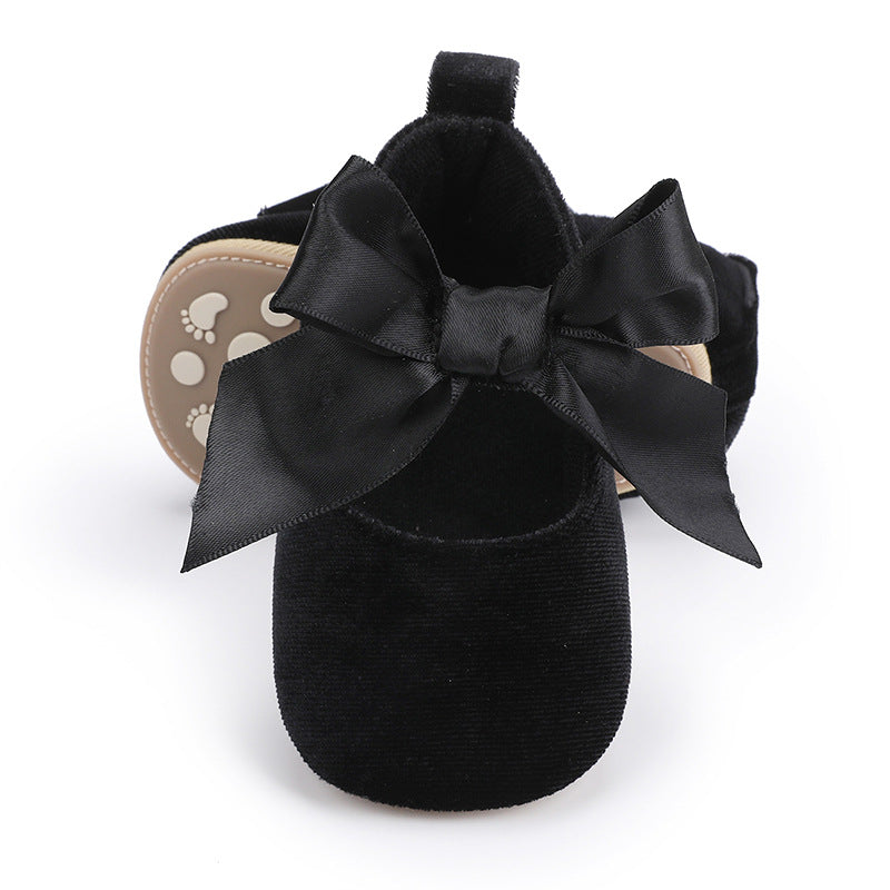 Black Fashionable Baby Girl's Shoes SH7142A