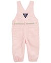 Pink Hickory Stripe Full Length Overalls Dungaree with Ribbon Belt, Perfect for Outdoor FD