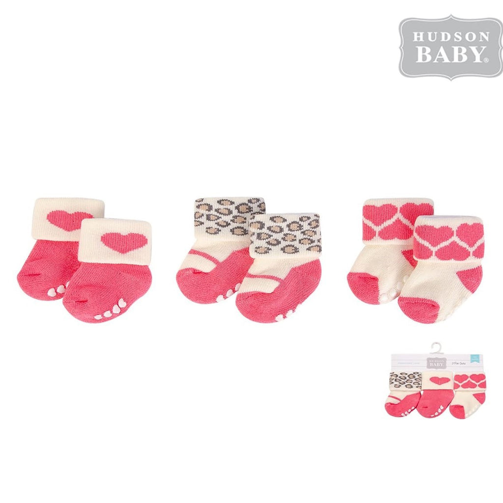 HB Pink Pack of 3 Socks SK3001A