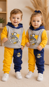 Future Hufflepuff Design Baby Hoodie & Trouser Set - Soft Fleece Stuff, Machine Washable - Perfect for Winter, Perfect for Outdoor TS6419C
