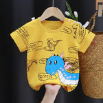 JF Yellow Dino Printed T-Shirt TP6072C