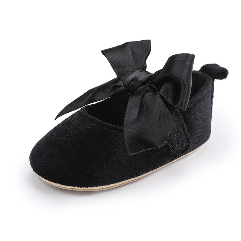 Black Fashionable Baby Girl's Shoes SH7142A