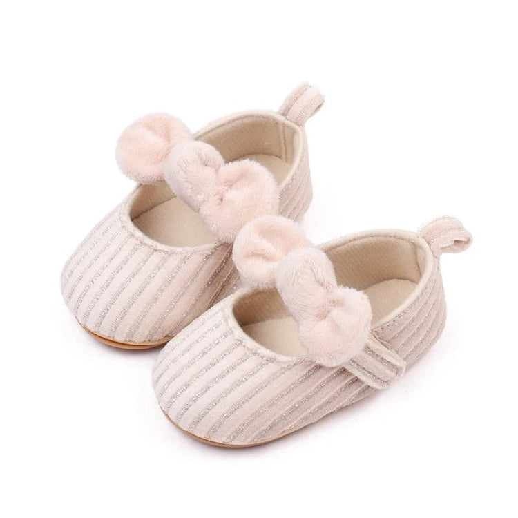 Apricot Baby Girls Princess Non-Slip Rubber Soft Sole Shoes SH7111A