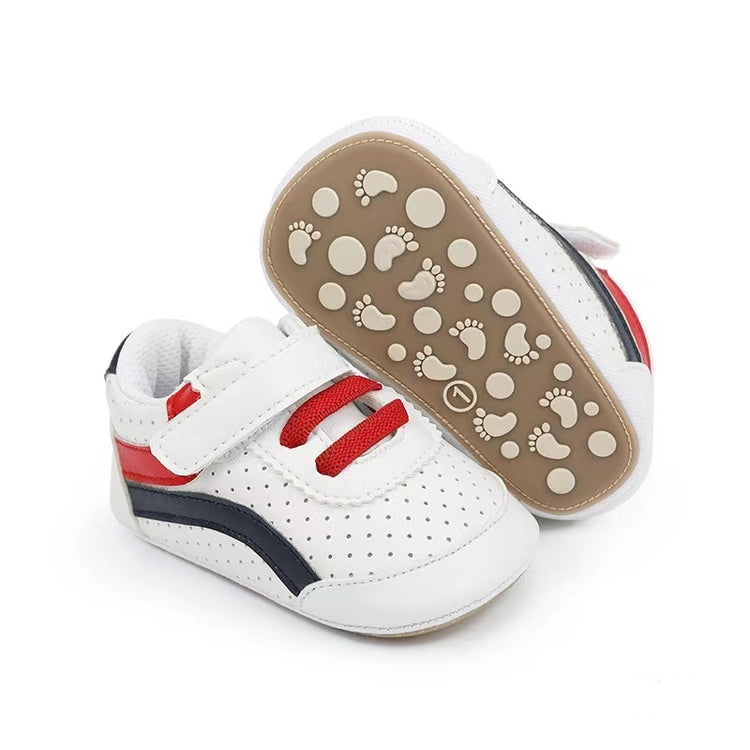 White & Red Non-Slip Baby Shoes SH7140B