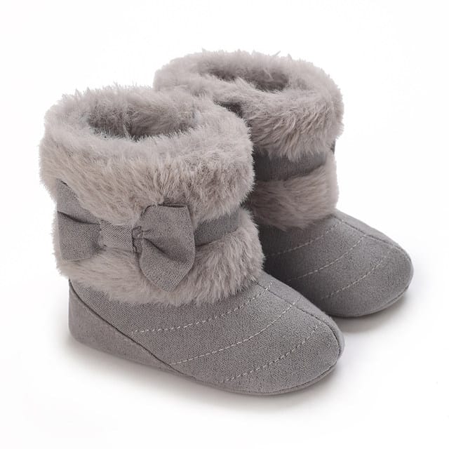 Gray Cute Comfortable Baby Warm Shoes SH7148A