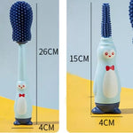 Blue Silicone Bottle Cleaning Brush, 4-in-1 Baby Bottles Cleaner Set - Bottle/Straw/Nipple/Neck Brushes BCP1048B