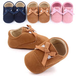 Blue Ribbon Tie Soft Sole Booties BTS9008A