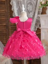 Baby Girl Birthday Party Gown Bowknot Decor Sleeveless Design Toddler Girl Princess Dress For Celebration FD6103F