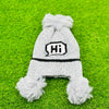 Grey Winter Warm "Hi" Wool Cap CP5005C