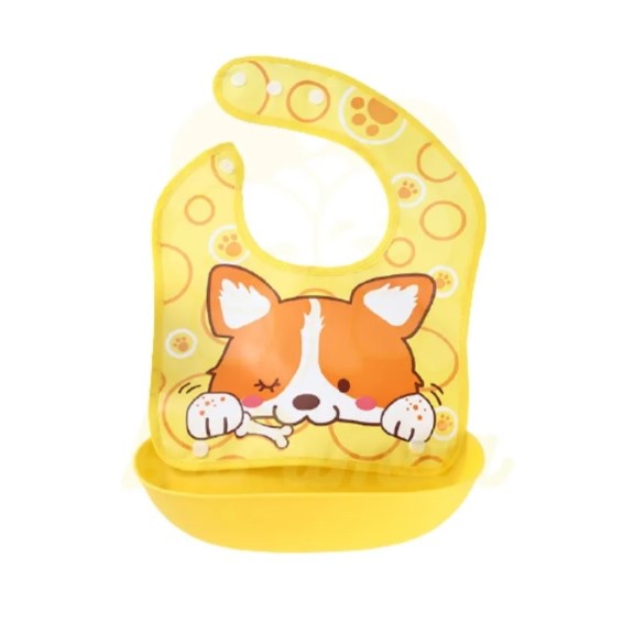 Yellow Bib Fox with Tray BB2001B