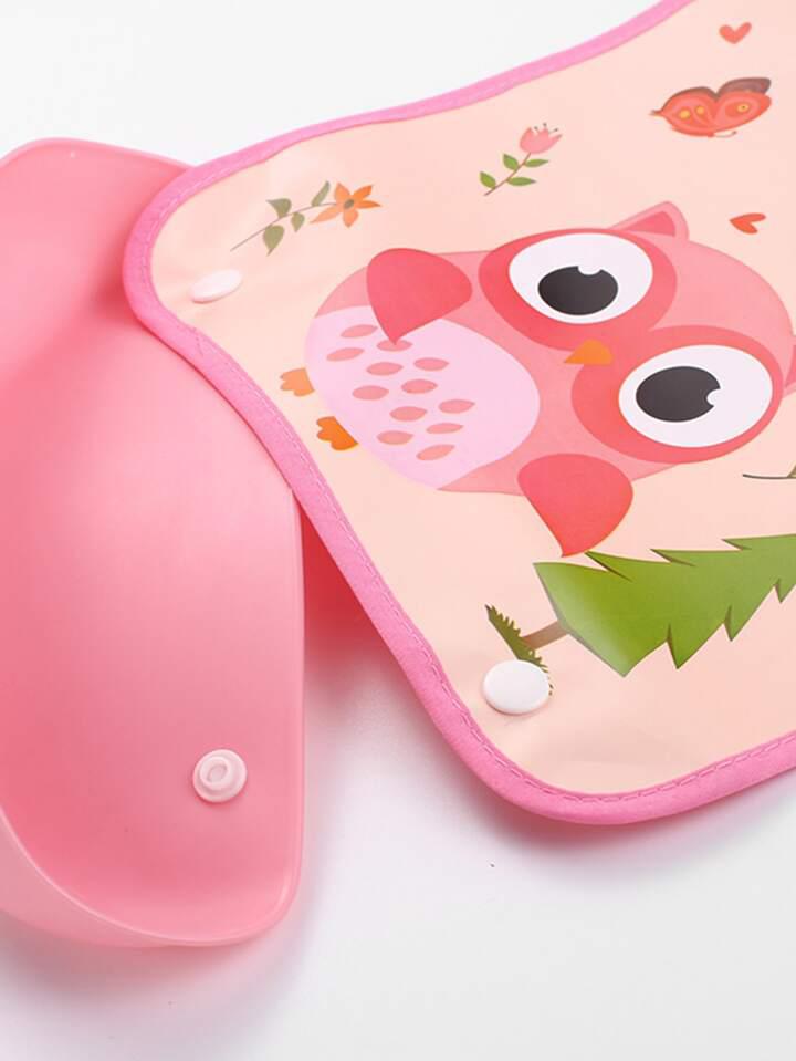 Pink Bib Owl with Tray BB2001D