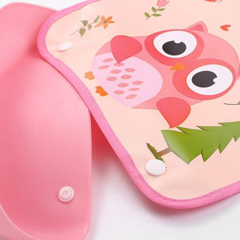 Pink Bib Owl with Tray BB2001D