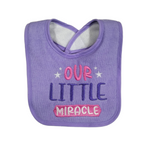 LL Our Little Miracle Pack of 4 Towel Bibs BB2022A