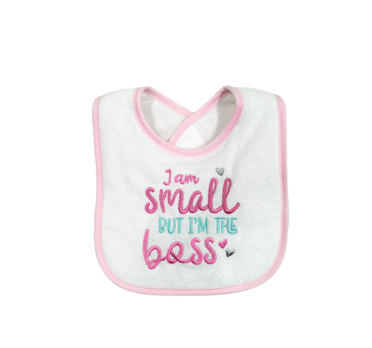 LL Cutest Girl Ever Pack of 4 Towel Bibs BB2022B