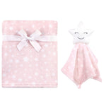 HB Plush Blanket with Security Blanket, Star Girl TB6519A