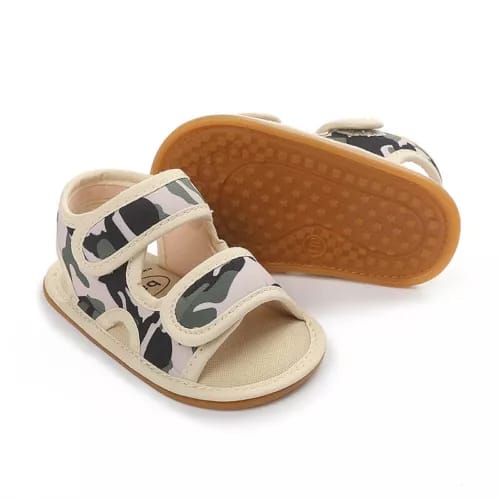 Cream Color Camouflage Summer Cool Sandals SDL7534C